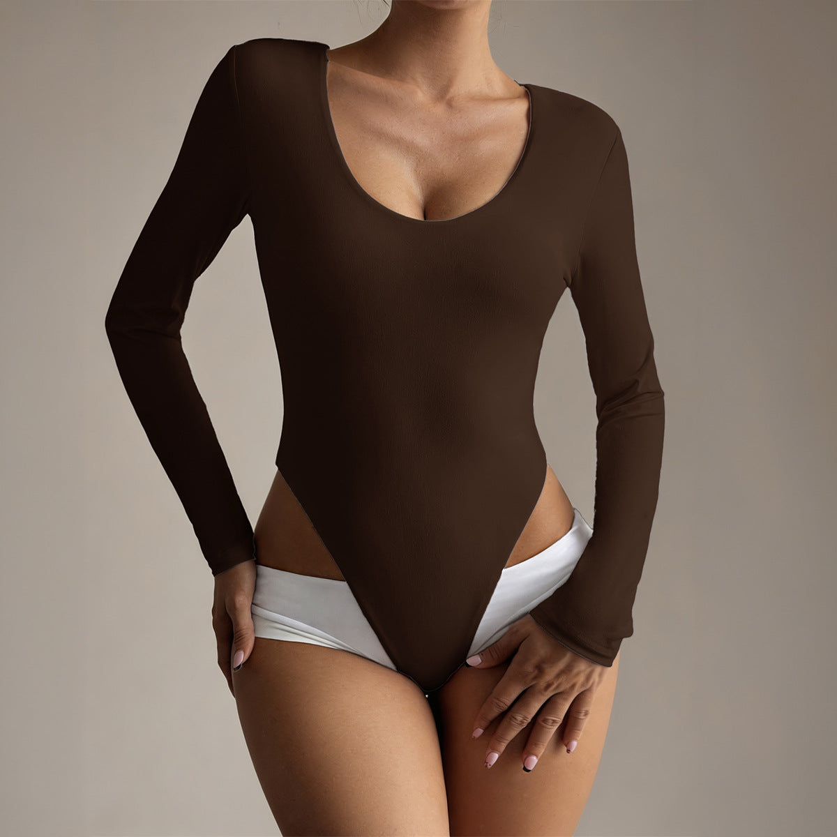 Women Clothing Summer High Slit Waist Baring Slim Fit Figure Flattering Jumpsuit