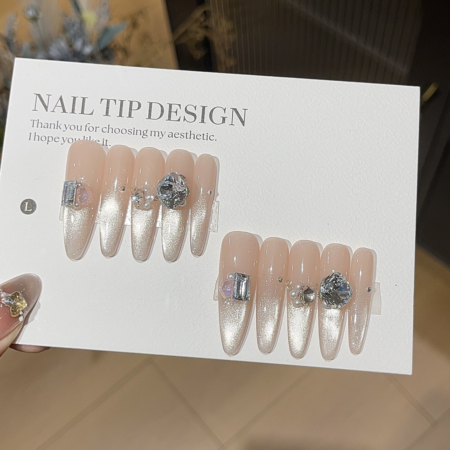 1033- Handmade press on nails fake nails removable