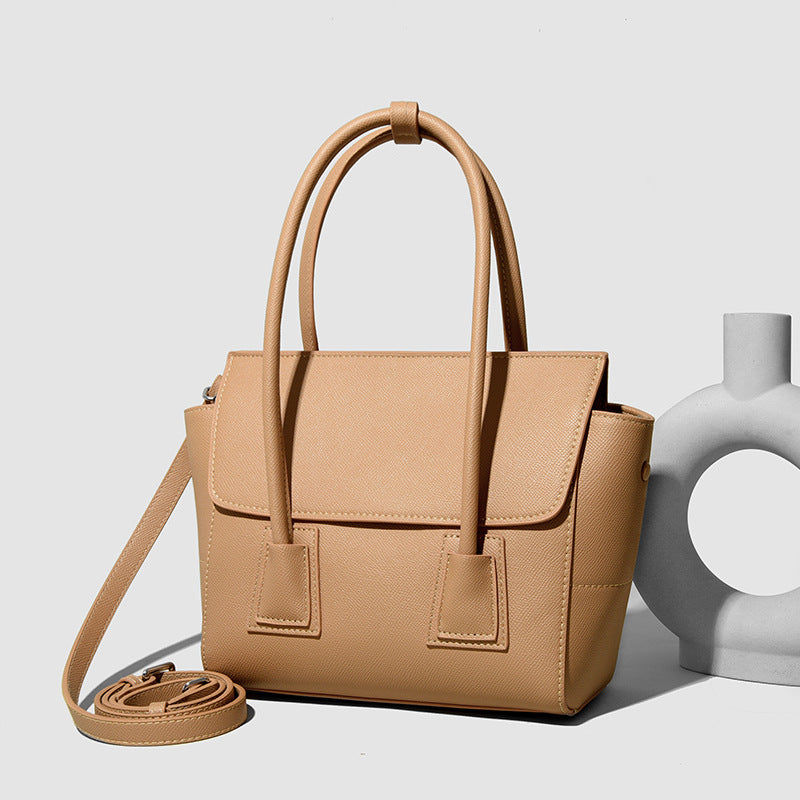 Handbag Smiling Face Bag High-Grade Large Capacity Office Women Bag Simple Texture Shoulder Messenger Bag for Women