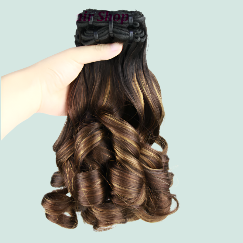 12A Double Drawn Funmi Spring Curl 4/30 Brazilian Human Hair