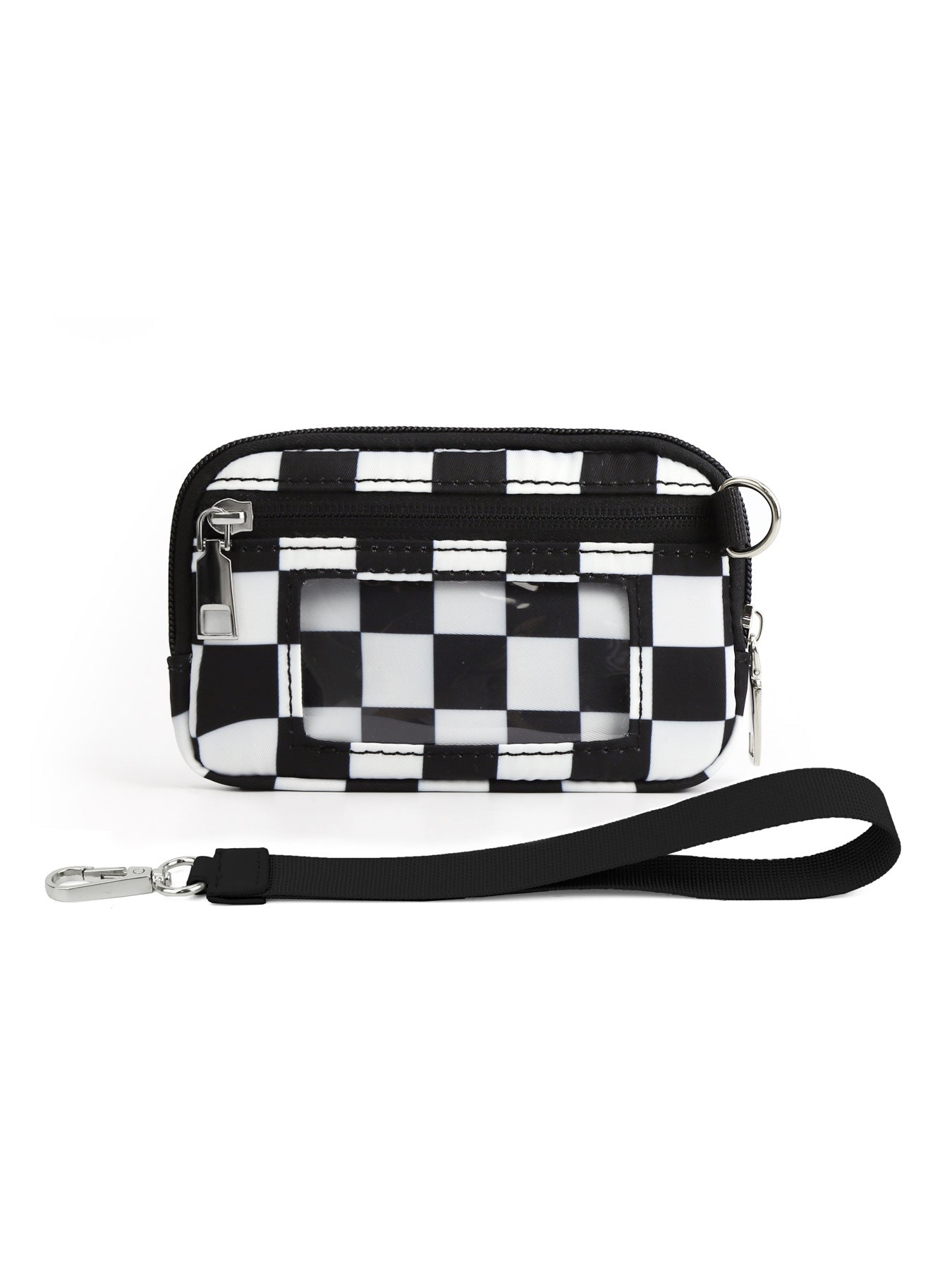 Transparent PVC Card Bag – Portable Wrist Bag for Bank Card & Change Storage