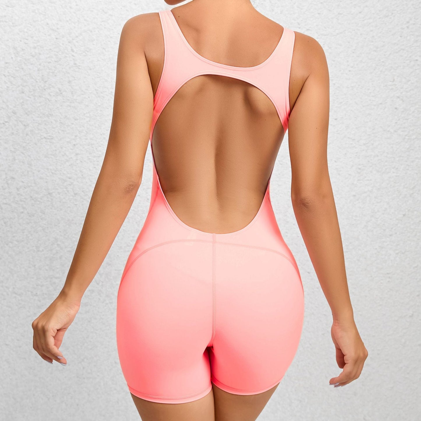 Quick Drying Nude Feel Yoga Clothes Women Training Fitness Integrated Hip Lifting Sport Yoga Jumpsuit
