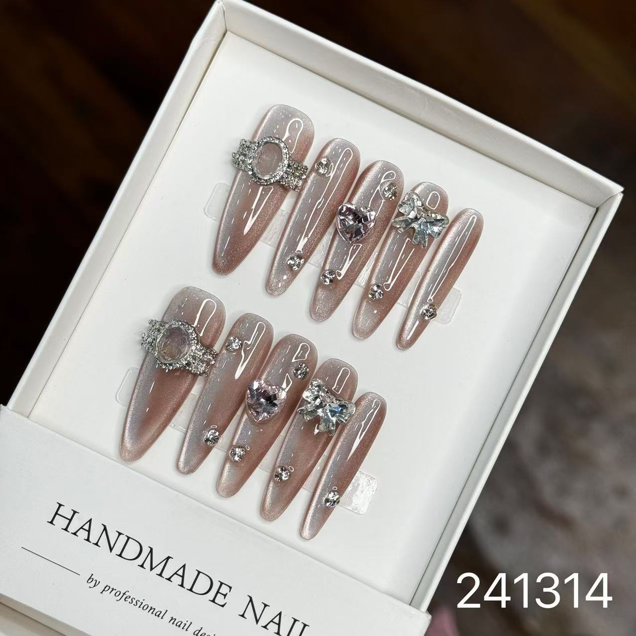 1028- Handmade press on nails fake nails removable
