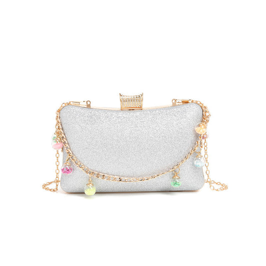 Trendy Ladies Bag Texture Exquisite Women Simple Western Small Bag Lock Single Shoulder Chain Messenger Bag