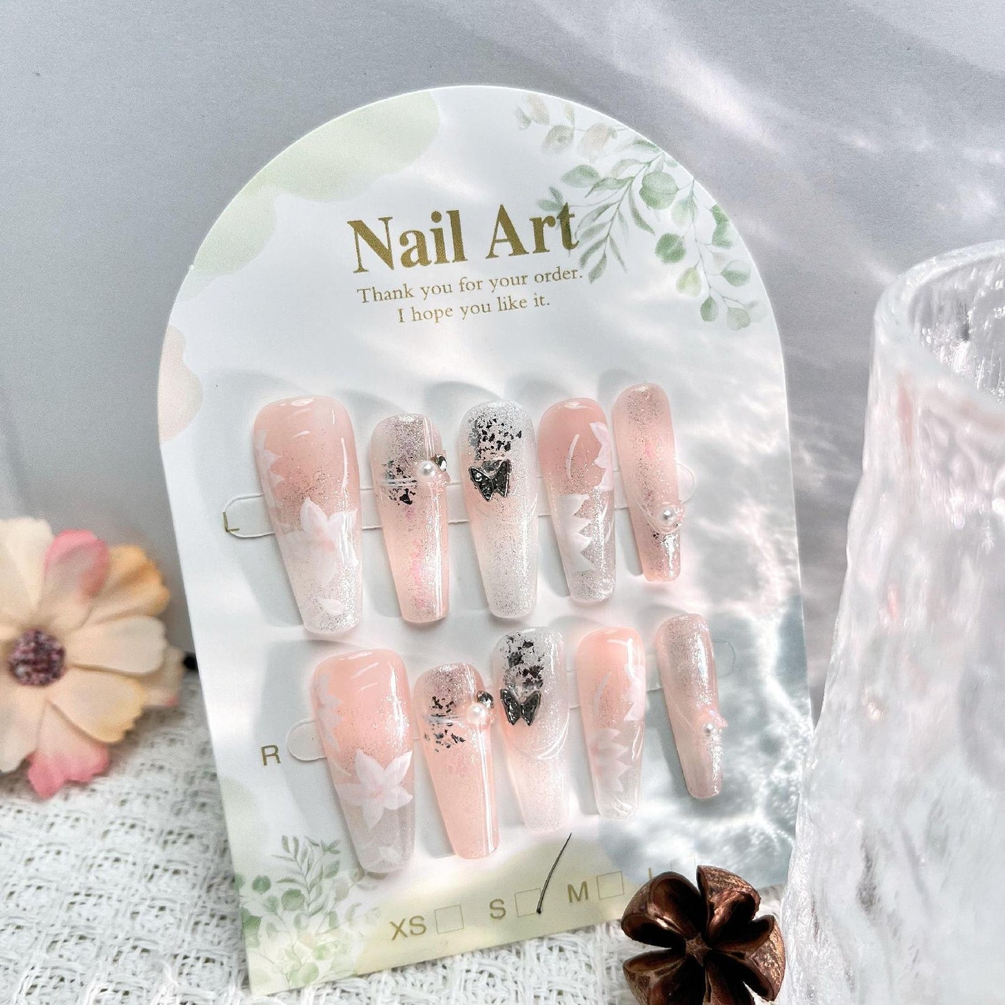 0954- Handmade press on nails fake nails removable