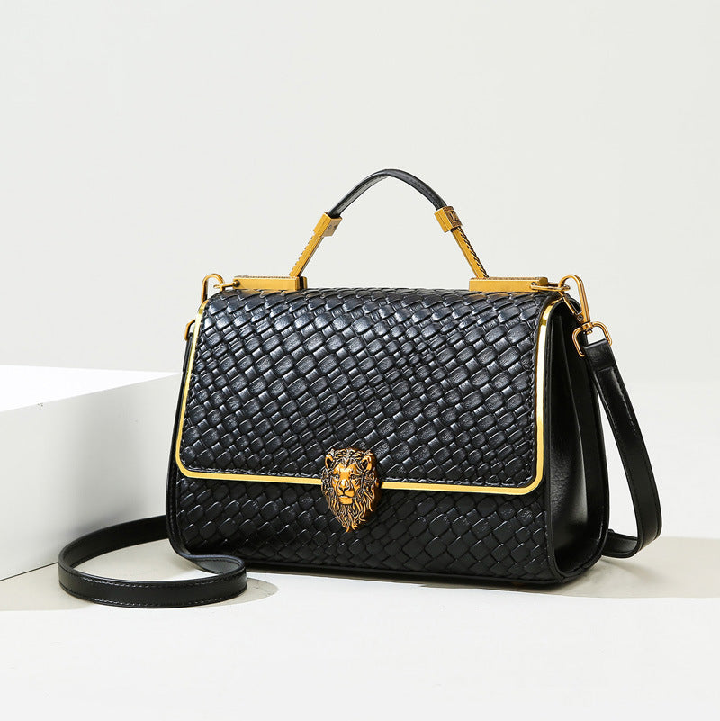 Women Bag Light Luxury Texture Woven Bag High Grade Large Capacity Handbags Women Heavy Industry Design Messenger Bag