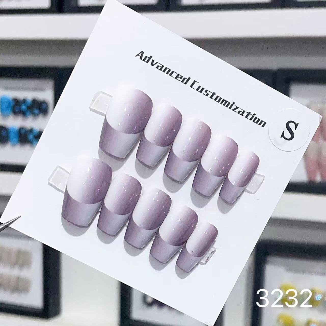 1025- Handmade press on nails fake nails removable