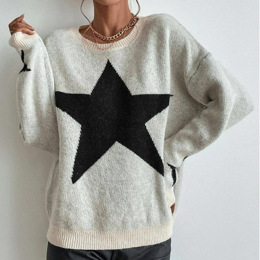 Autumn Winter Arrival Sweater Women Pullover round Neck Thread Personality Sweater Sweater Coat Women