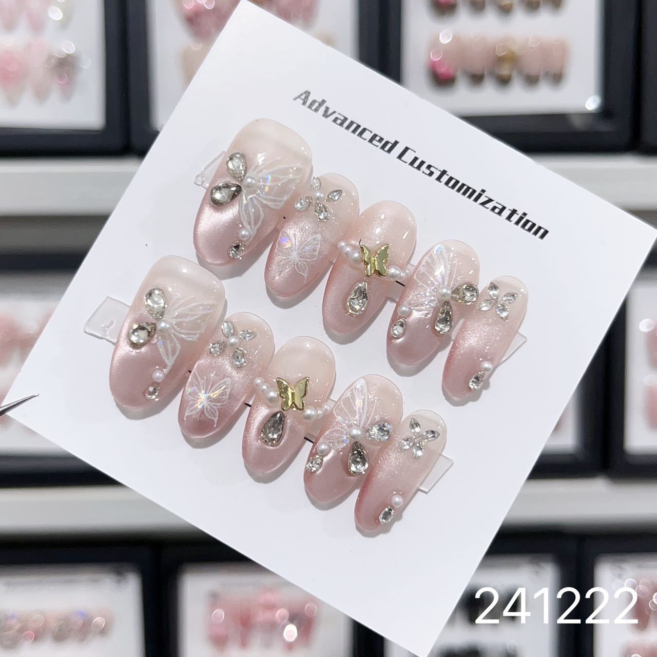 1028- Handmade press on nails fake nails removable