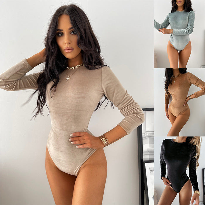 Autumn Winter Long Sleeve Sexy Bodysuit Women