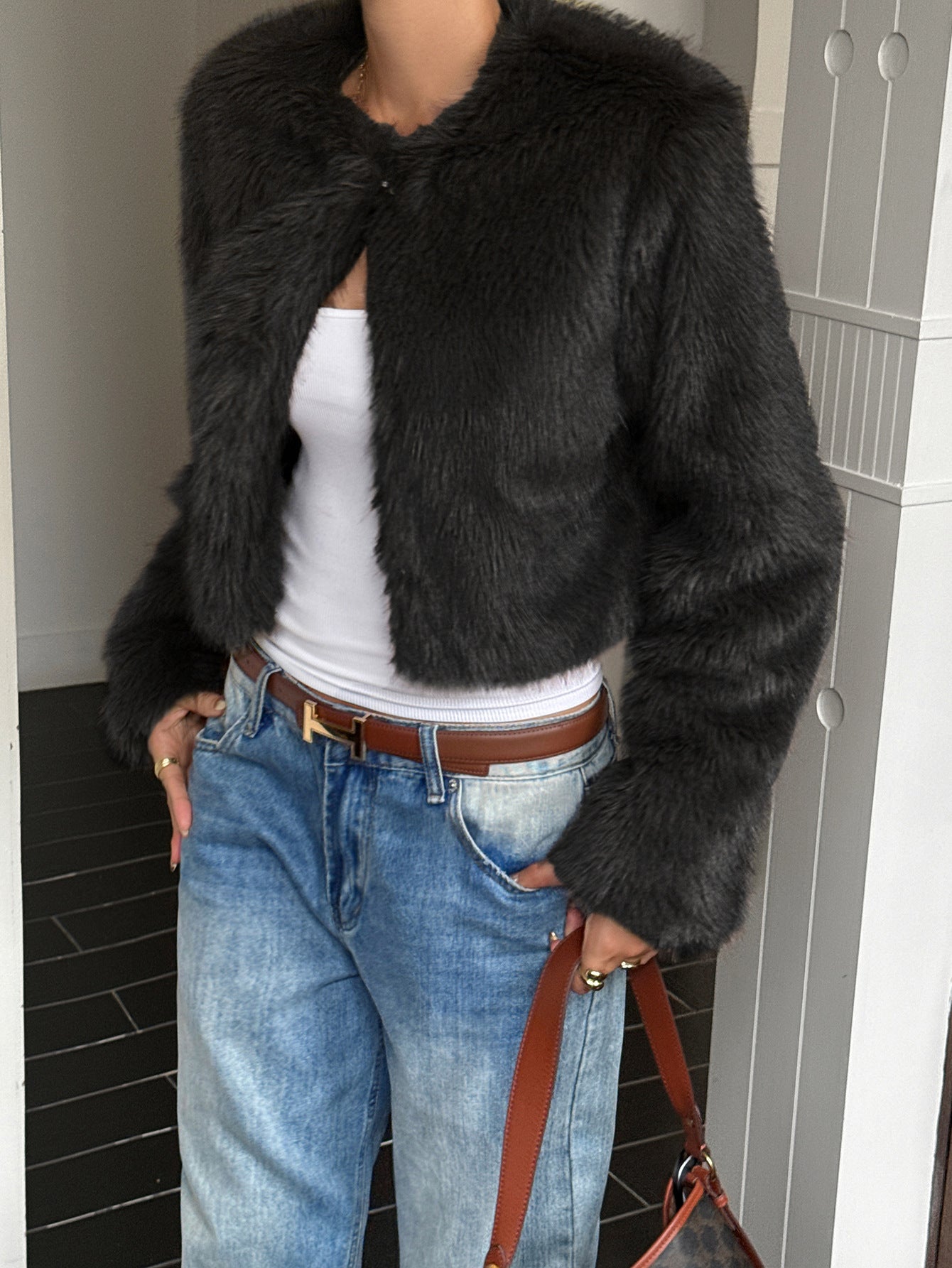 Casual Solid Color Overcoat Coat Women Clothing Autumn Winter
