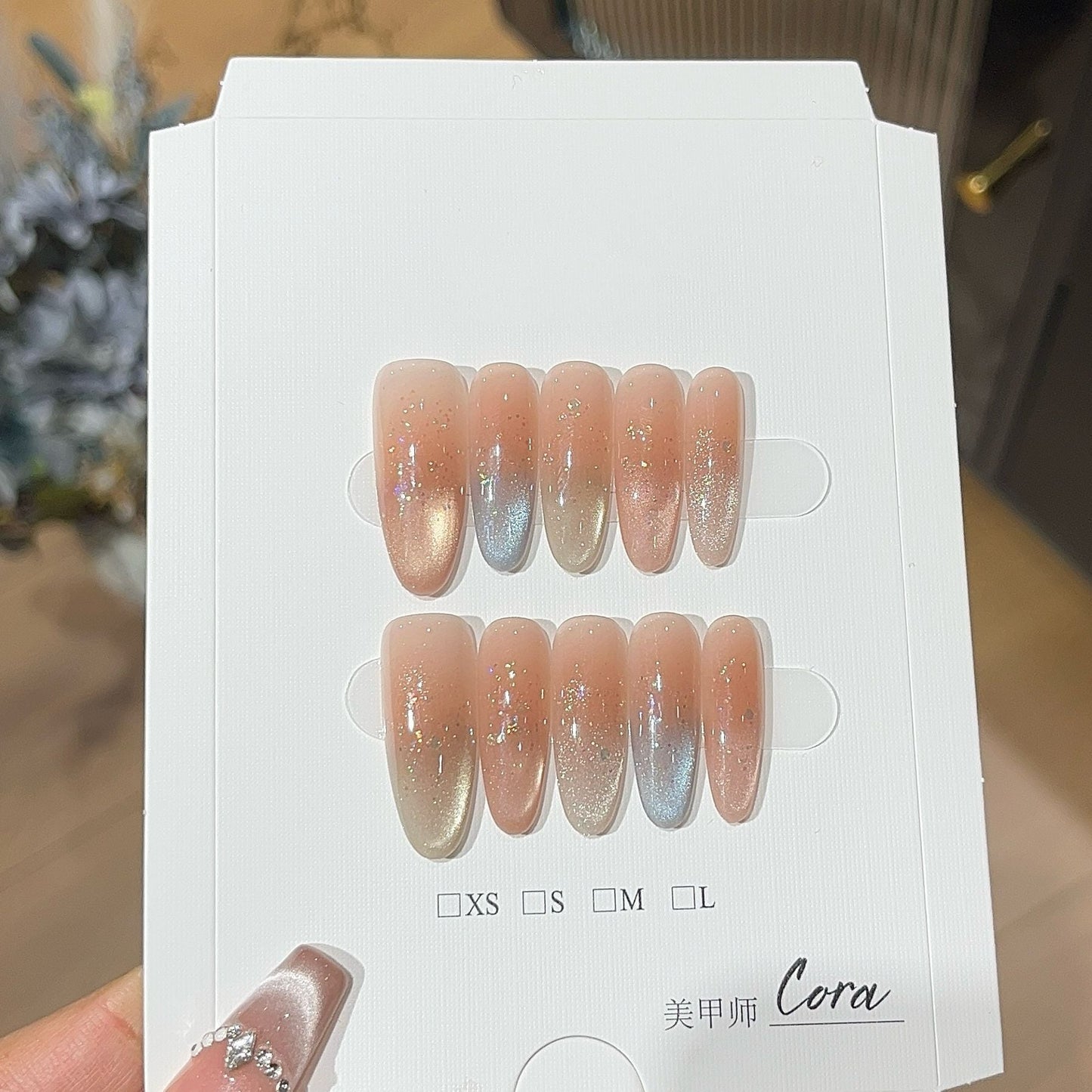 0995- Handmade press on nails fake nails removable