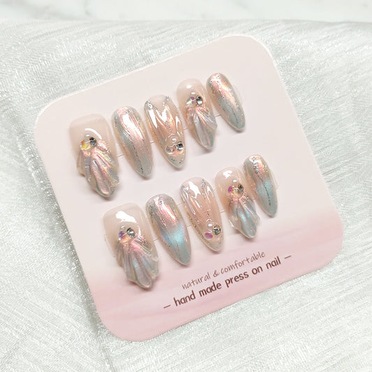 1010- Handmade press on nails fake nails removable