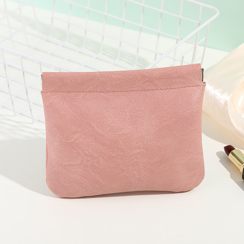 Automatic closing data cable, earphone portable storage bag, lipstick key, cosmetics portable small bag,