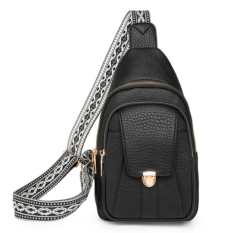 Women Chest Bag Arrival Fashionable Soft Faux Leather Large Capacity Women Shoulder Bag Casual Shoulder Messenger Bag