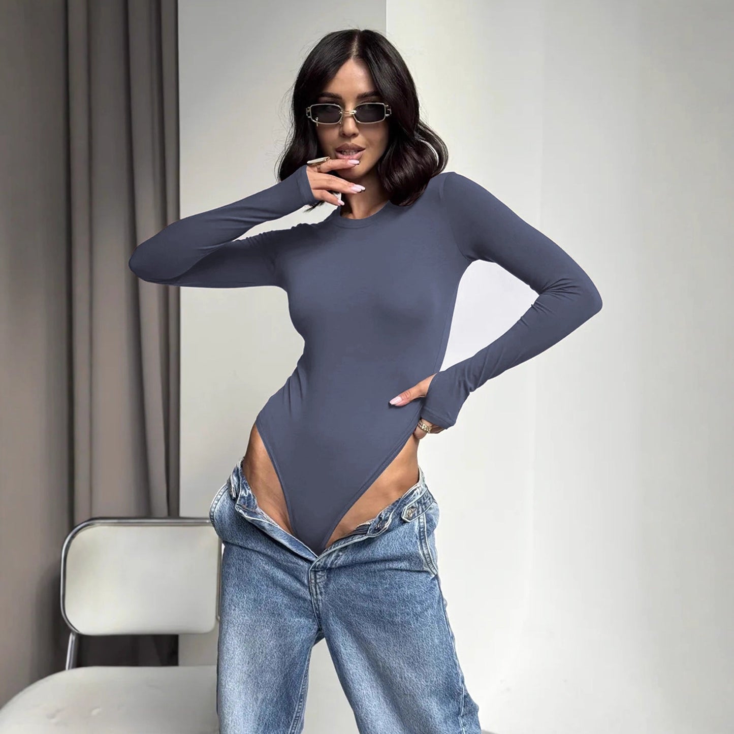 Autumn Winter Long Sleeved Base Bodysuit
