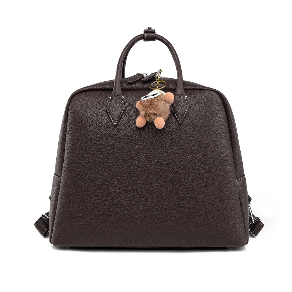 Backpack Simple Briefcase Large Capacity Office Backpack Casual Texture Handbags Women