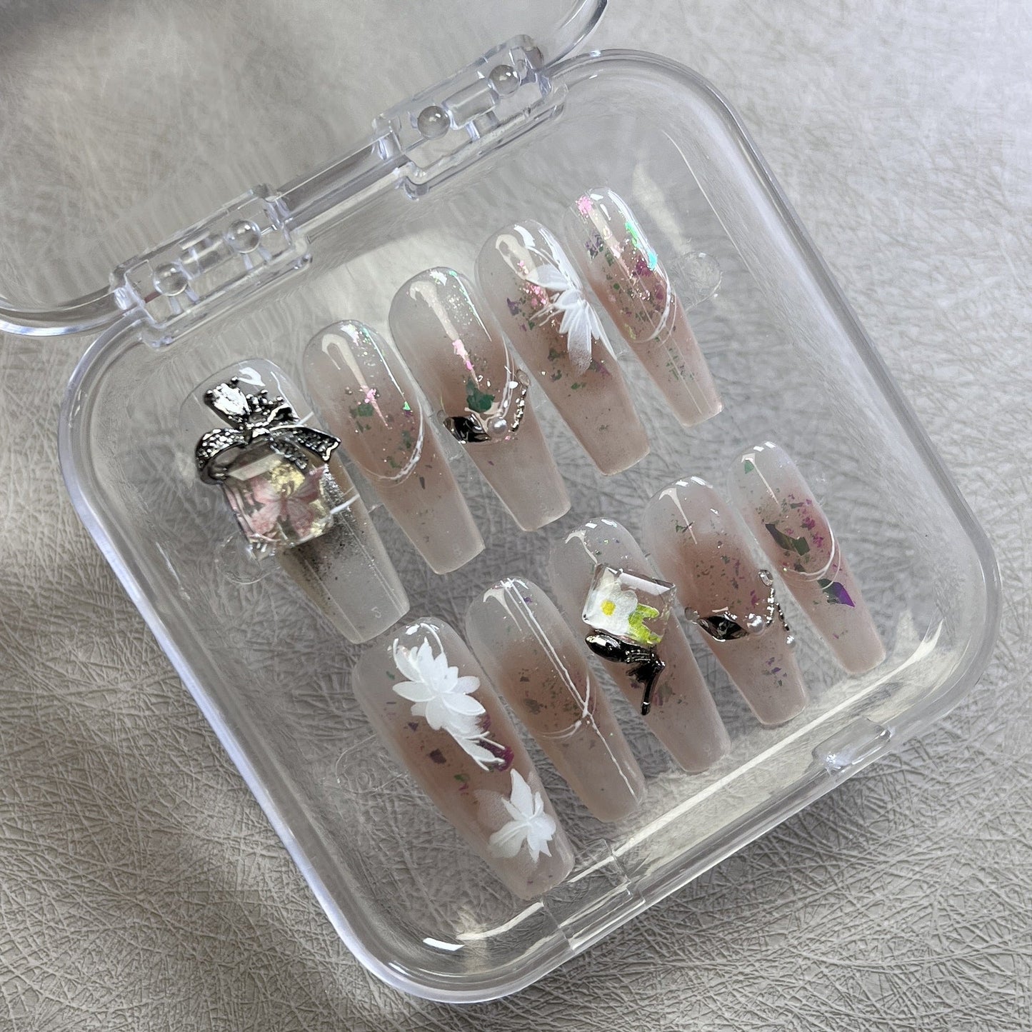 0985- Handmade press on nails fake nails removable
