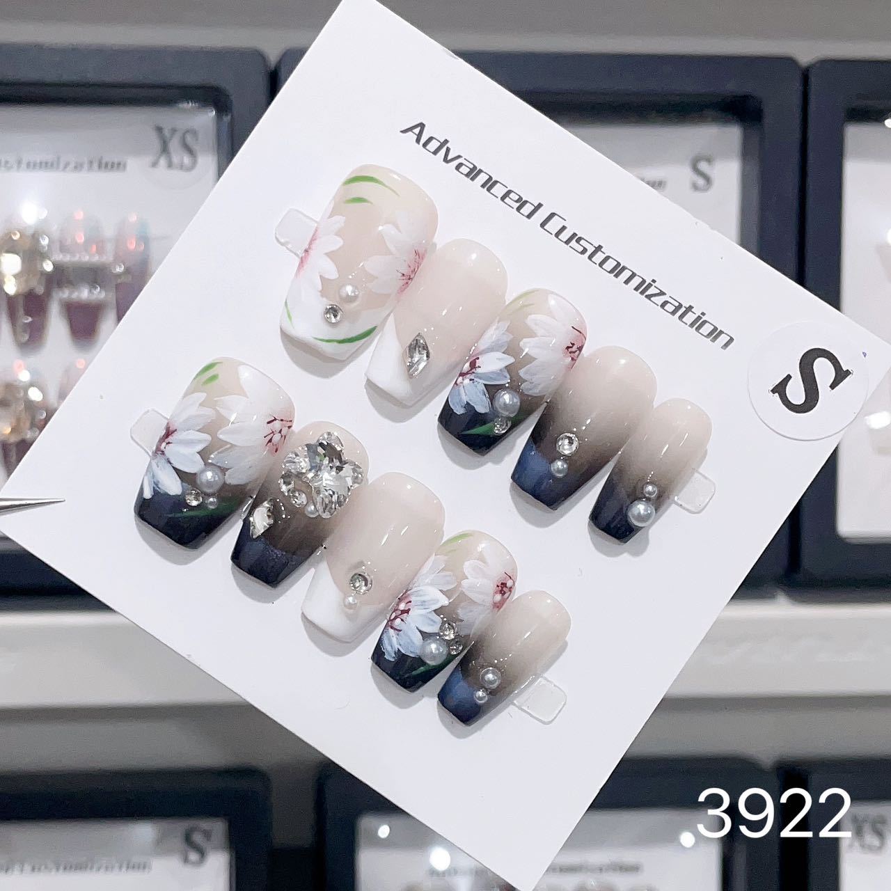 1025- Handmade press on nails fake nails removable