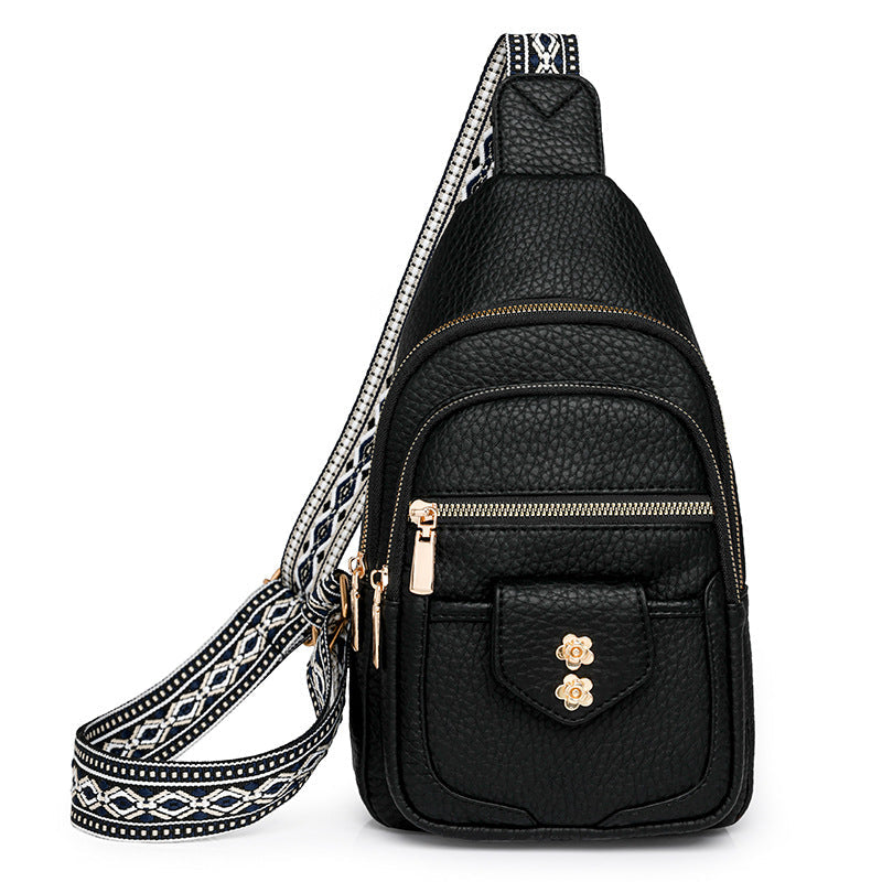 Bags Women Chest Bag Retro Easy Matching Faux Leather Messenger Bag Casual Women Chest Bag