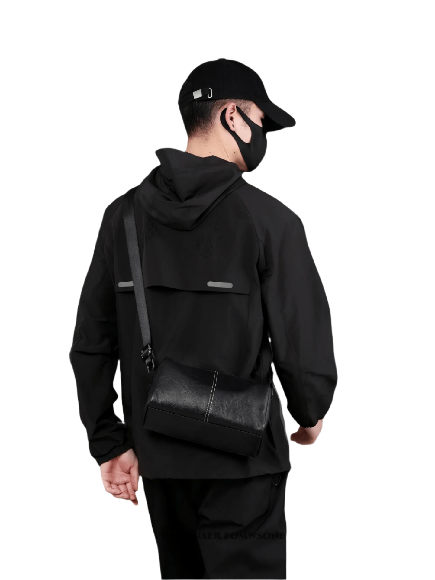 Japan Men's Portable Travel Commuter Small Shoulder Bag | New Niche Style Messenger Bag (PU Leather Crossbody Satchel)