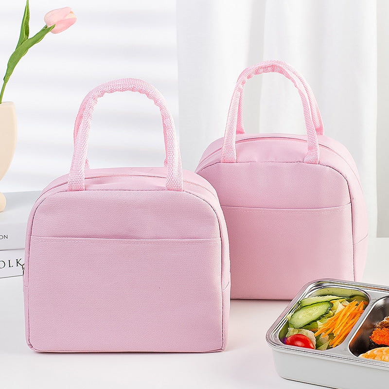 Letter pattern printed thermal insulation bag, lunch box bag, tote aluminum foil ice bag, lunch storage picnic bag, fresh-keeping bag
