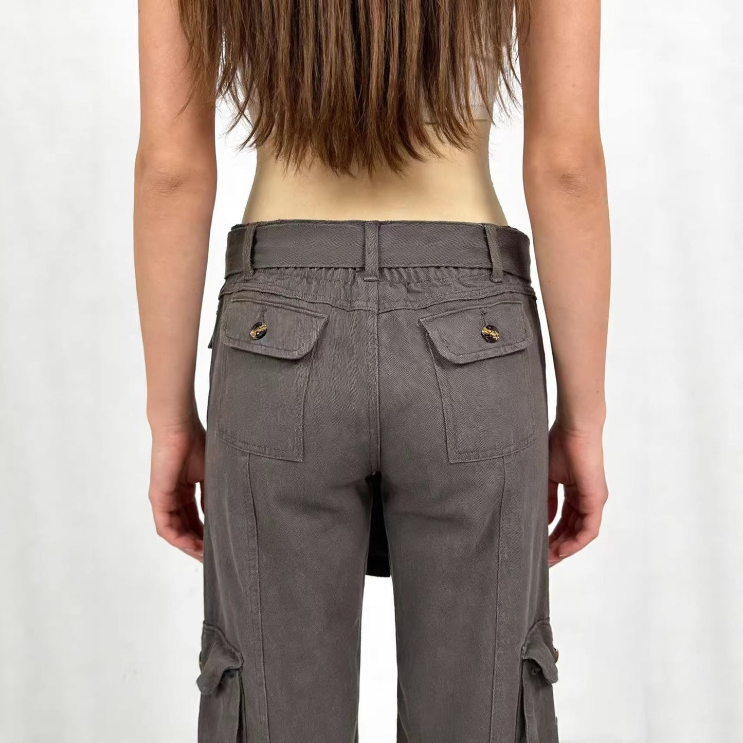 Sexy Loose Oversized Pants Wide Leg Pants Straight Retro Workwear Women Jeans