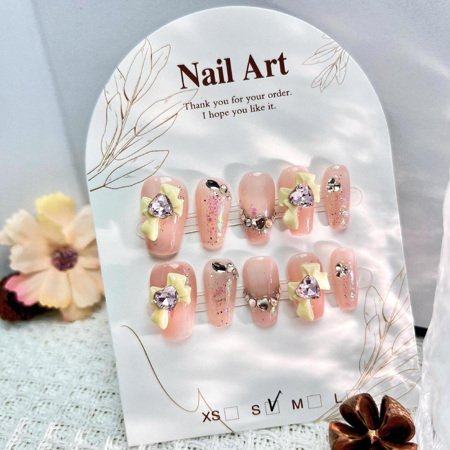 0954- Handmade press on nails fake nails removable