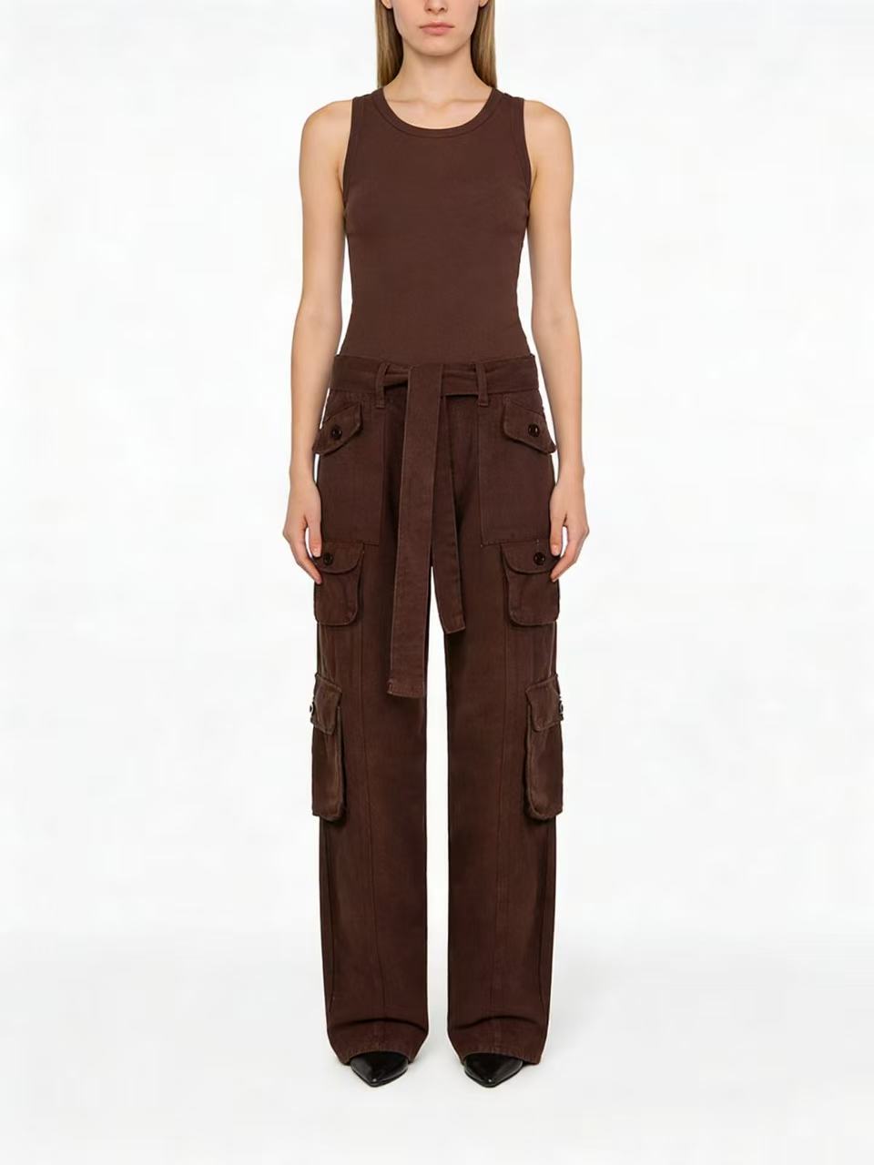 Sexy Loose Oversized Pants Wide Leg Pants Straight Retro Workwear Women Jeans