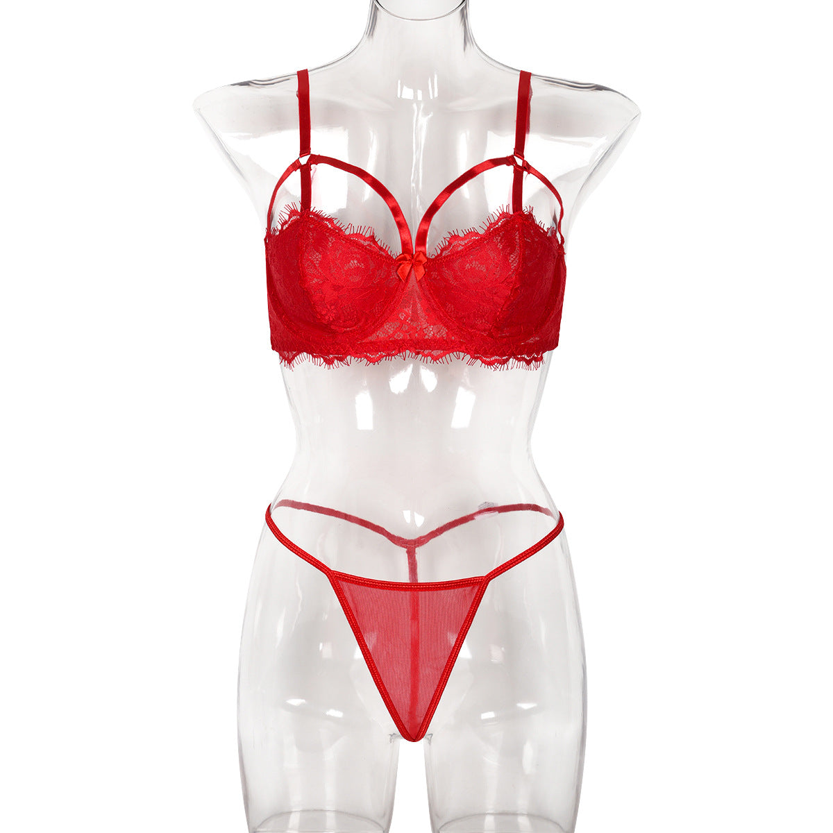 Women Clothing International Year Festival Red Sexy Underwear Two Piece Inner Wear