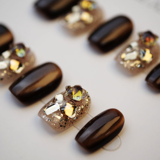 0998- Handmade press on nails fake nails removable