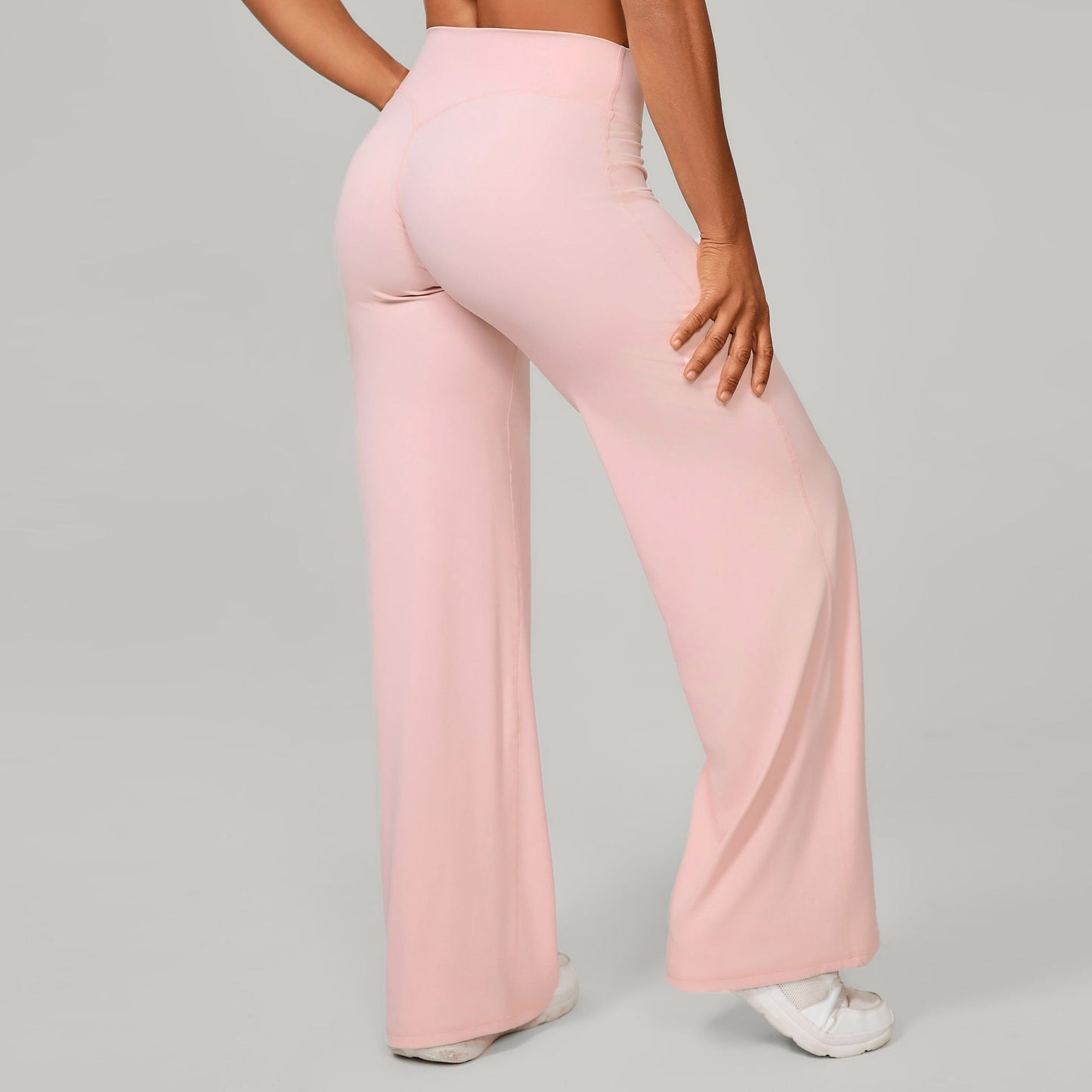 Autumn Sand Pilates Straight Yoga Pants All Match Loose Wide Leg Pants Running Sports Fitness Hip Showing Trousers