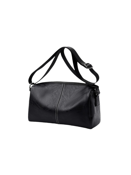 Japan Men's Portable Travel Commuter Small Shoulder Bag | New Niche Style Messenger Bag (PU Leather Crossbody Satchel)