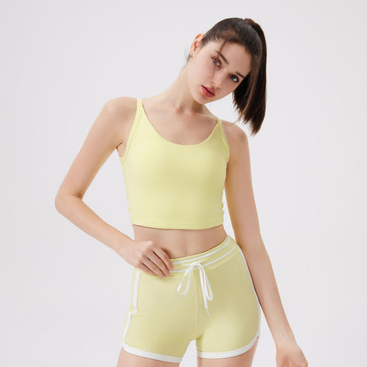 Cloud Sense Knot Beauty Back Yoga Underwear Women Shockproof Yoga Clothing Top Outer Wear Running Bra Workout Yoga Vest