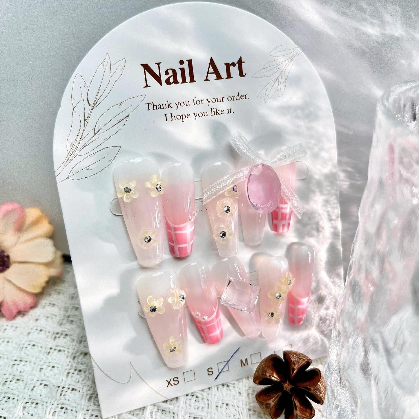 0954- Handmade press on nails fake nails removable
