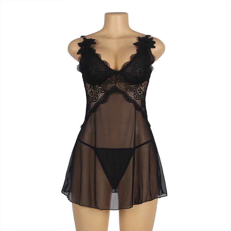 Sexy Sleepwear Flirting Sexy Passion Seduction Braces Nightdress Sexy
