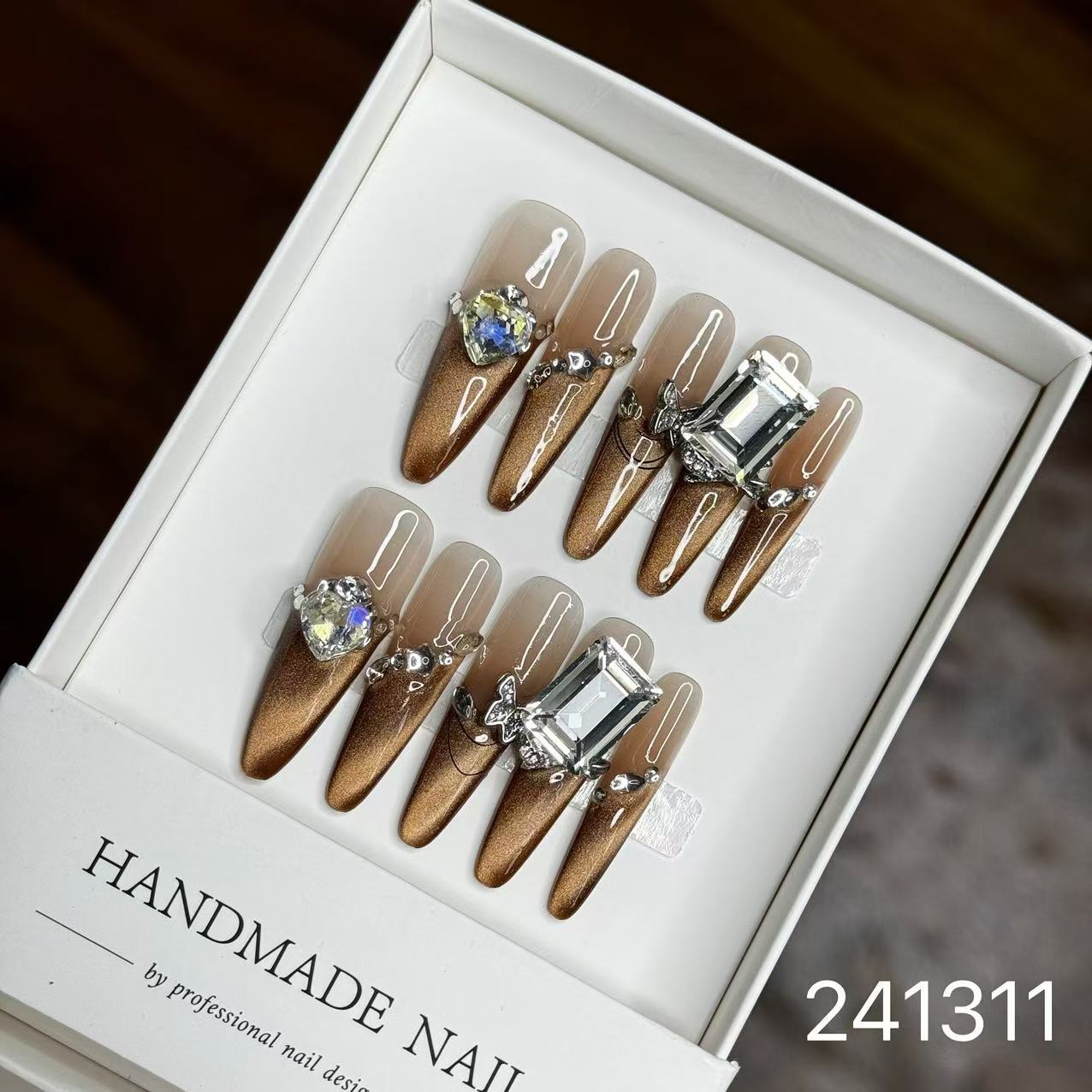 1030- Handmade press on nails fake nails removable