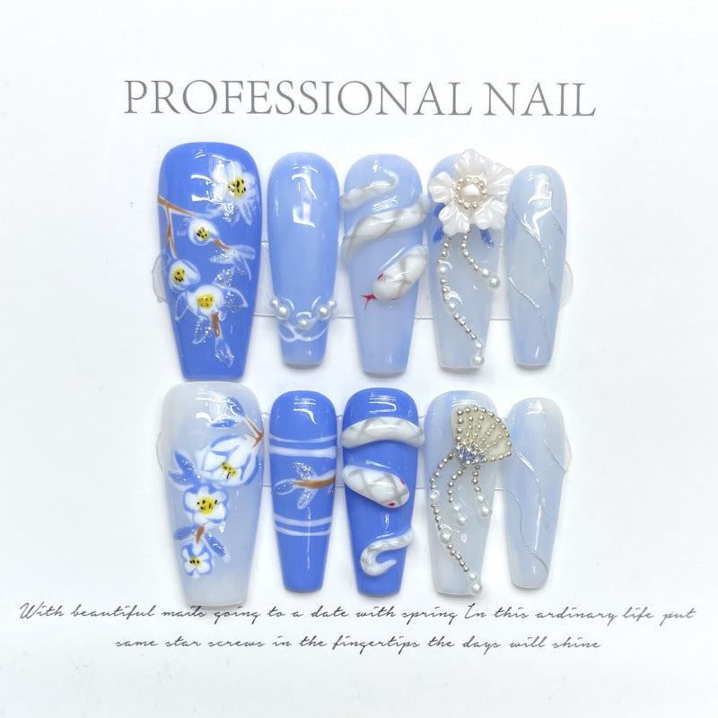 0937- Handmade press on nails fake nails removable