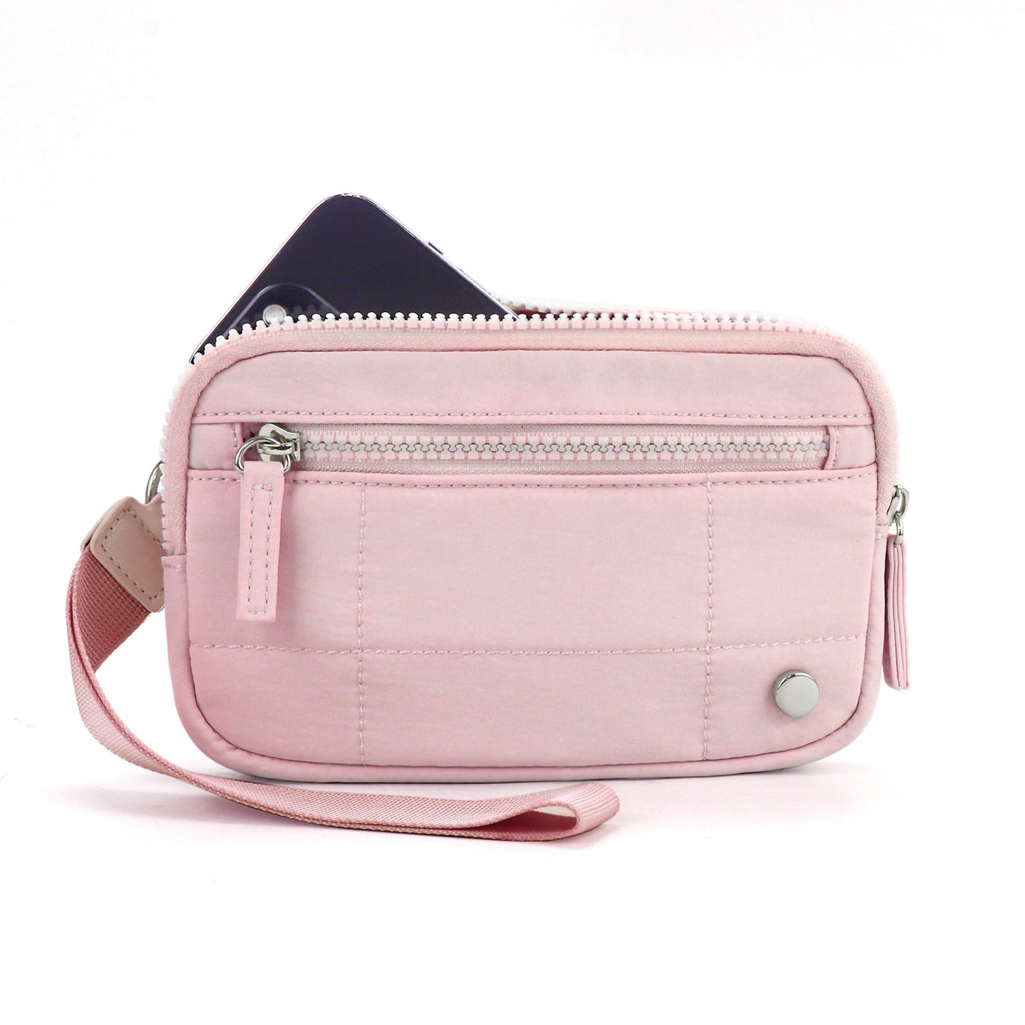 Transparent PVC Large Card Bag – Wrist Bag with Compartments for Bank Card & Change Storage, Portable Wristlet Purse