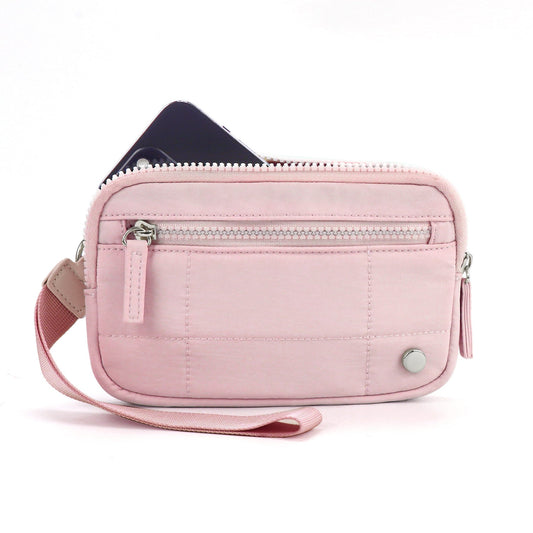 Transparent PVC Large Card Bag – Wrist Bag with Compartments for Bank Card & Change Storage, Portable Wristlet Purse