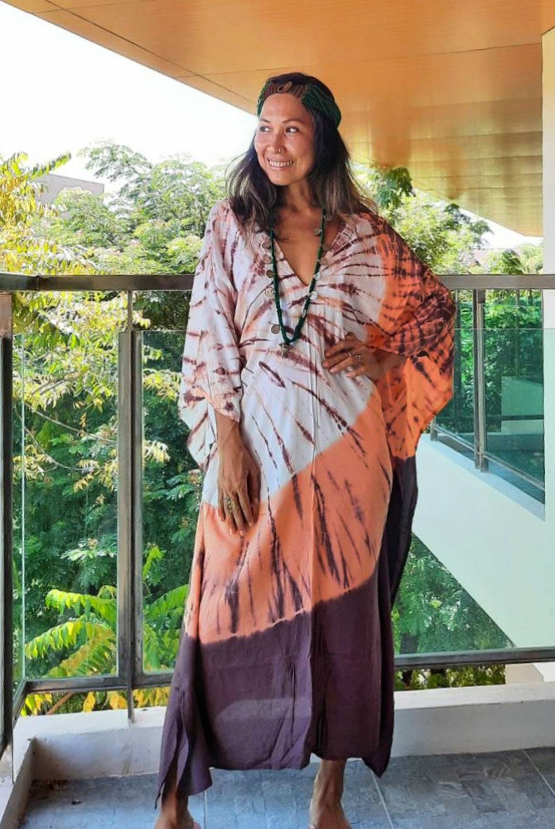 Rayon Printed Robe Vacation Casual Beach Bikini Cover 3 Colors