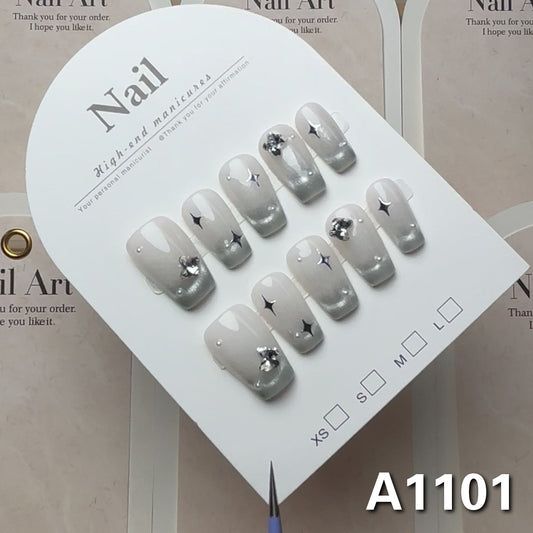 0963- Handmade press on nails fake nails removable