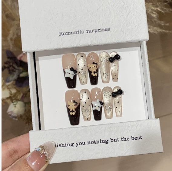 1033- Handmade press on nails fake nails removable