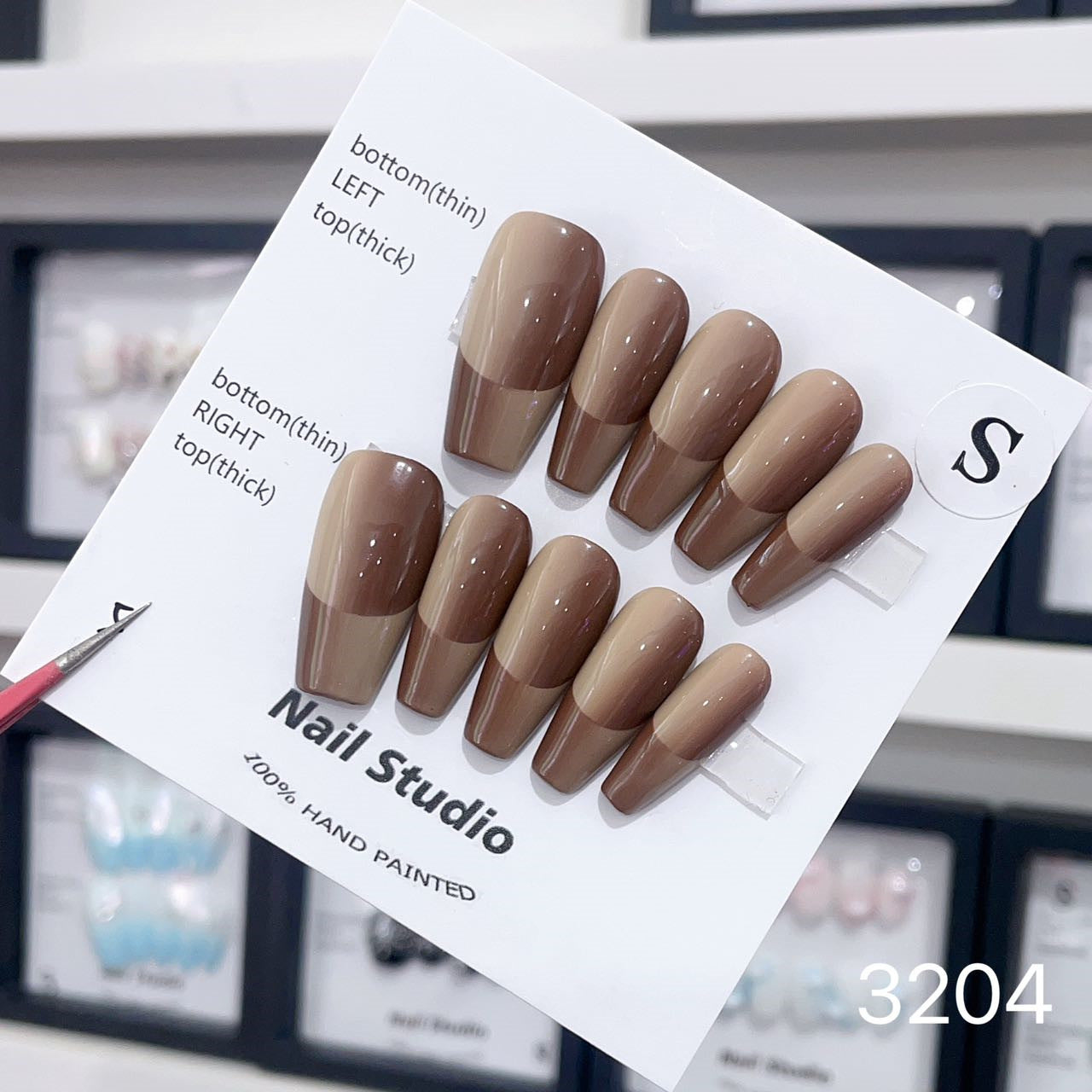 1025- Handmade press on nails fake nails removable