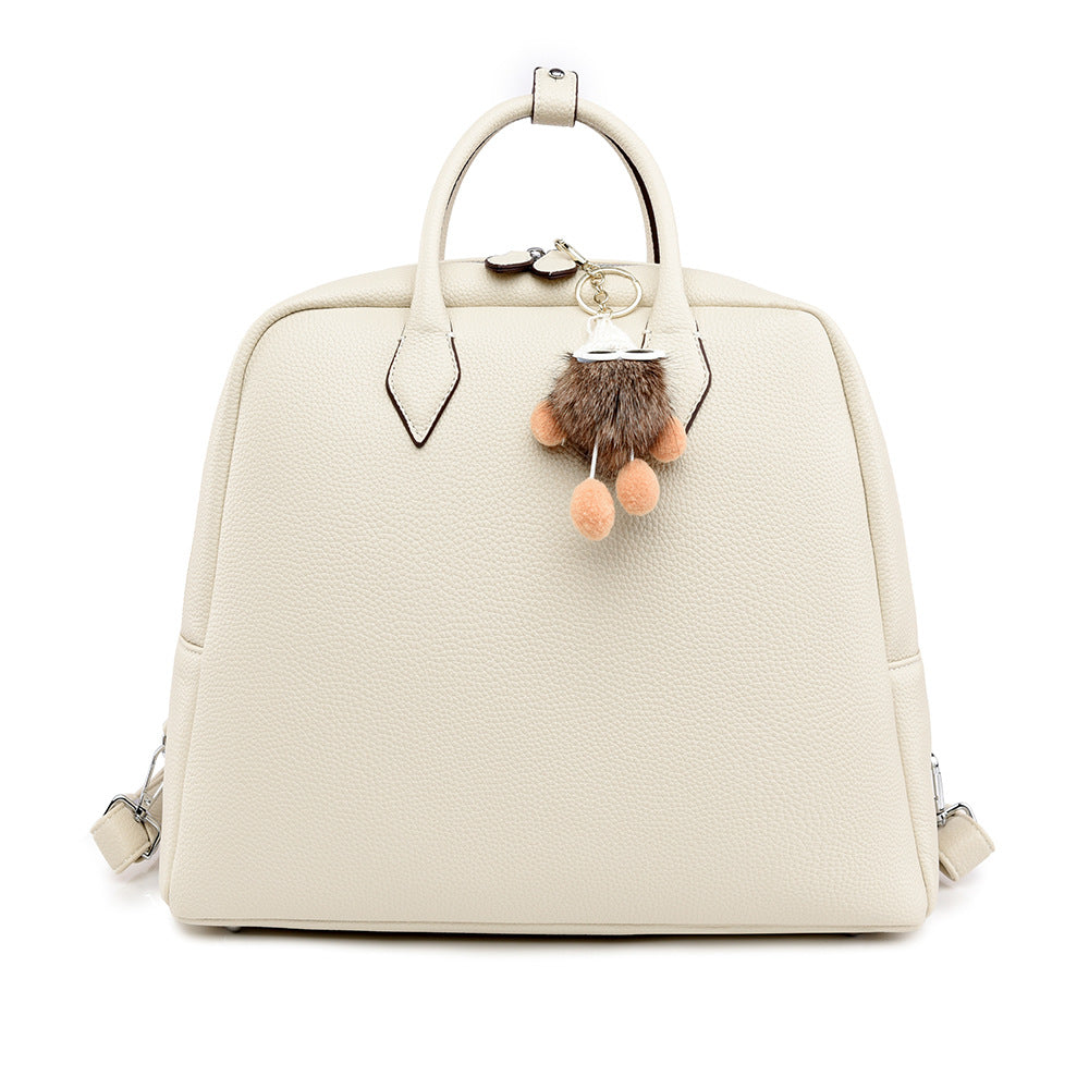 Backpack Simple Briefcase Large Capacity Office Backpack Casual Texture Handbags Women