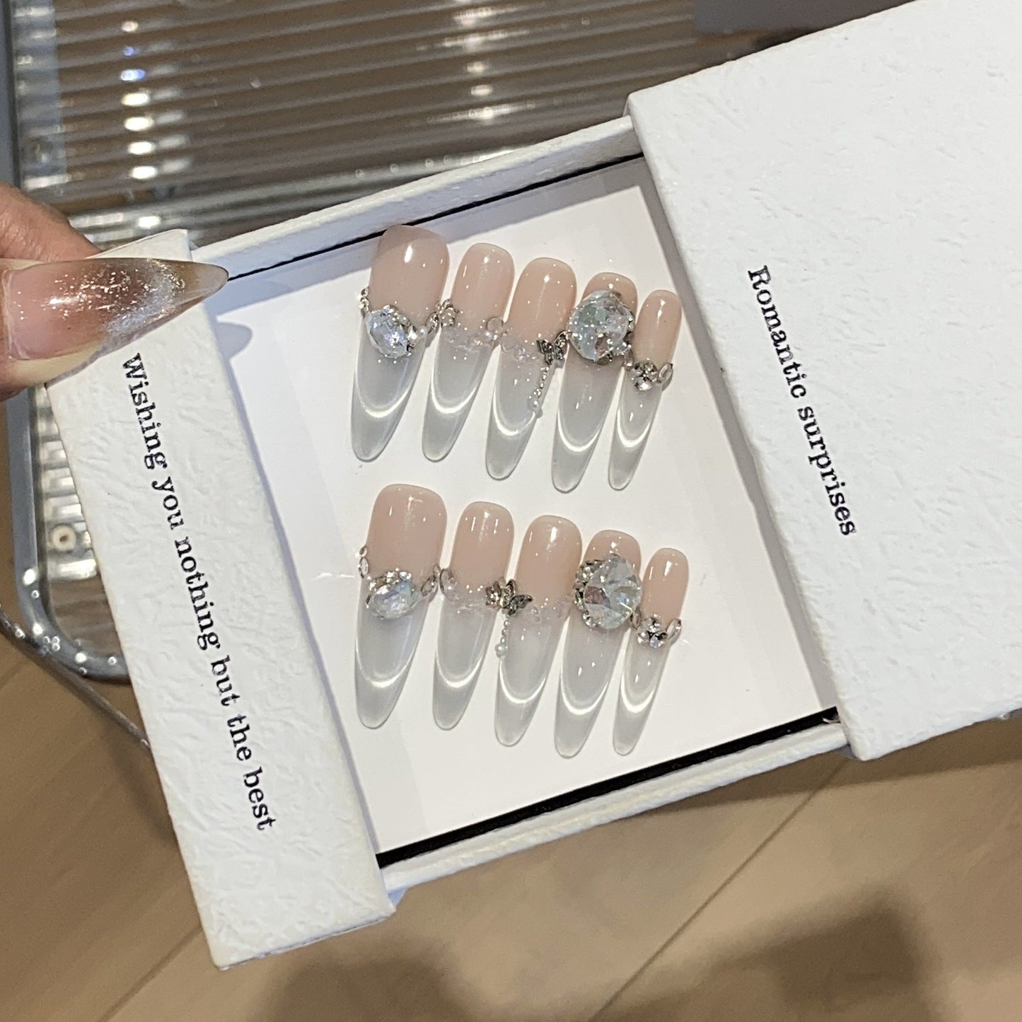 1035- Handmade press on nails fake nails removable