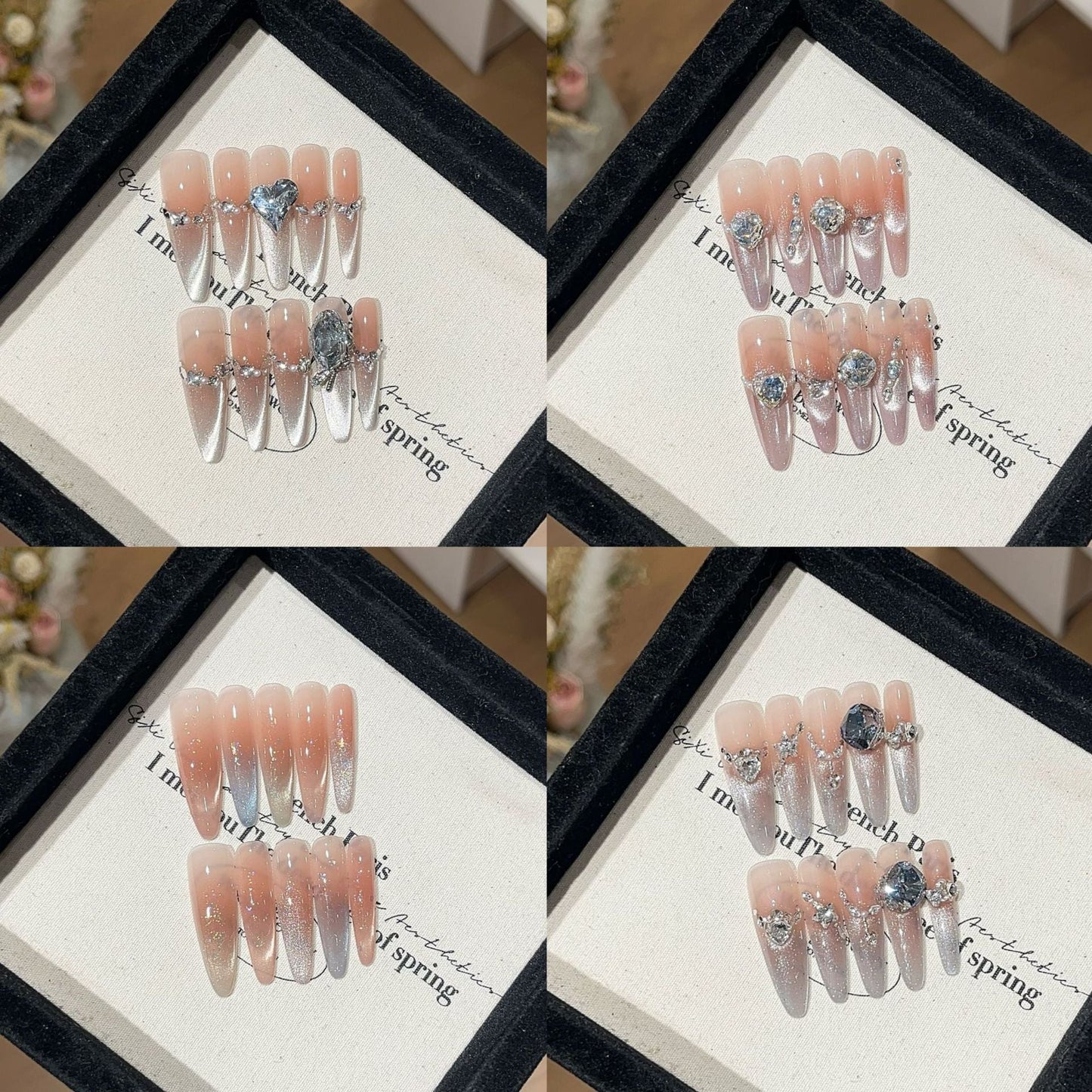 1034- Handmade press on nails fake nails removable