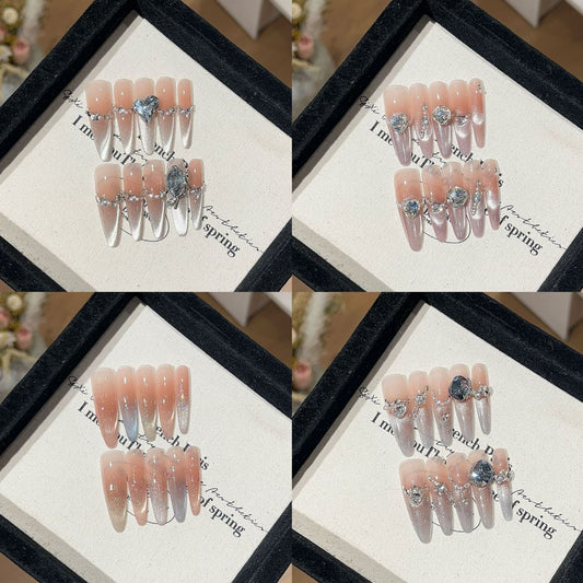 1033- Handmade press on nails fake nails removable