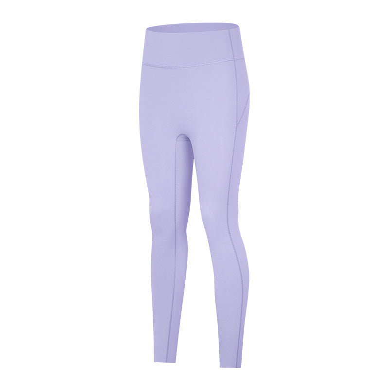 Autumn Brushed Sports Tights High Elastic Slim Fit Peach Hip Seamless Foot Mouth Yoga Pants