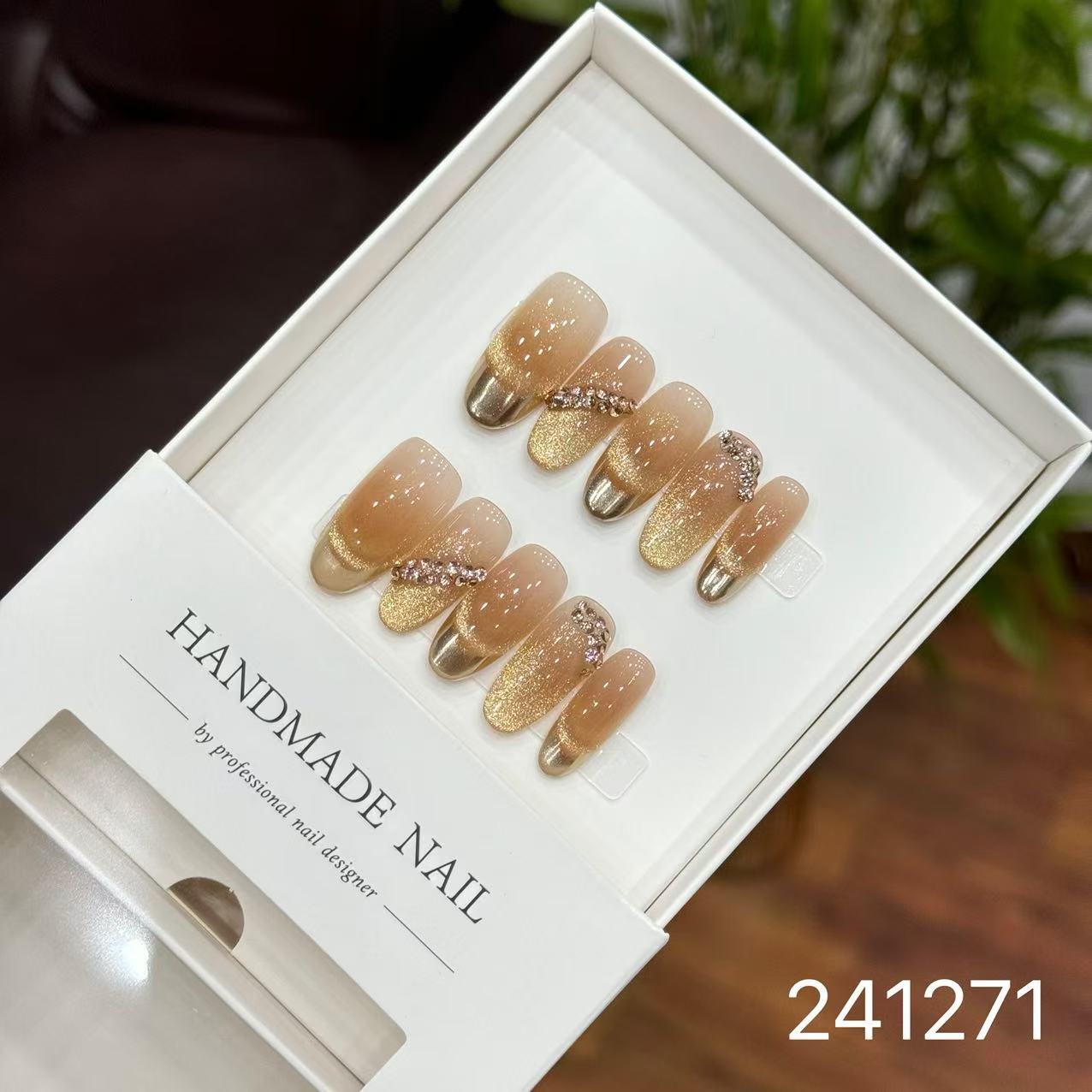 1028- Handmade press on nails fake nails removable